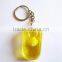 Acrylic Unique Shaped Custom Logo Keychain, Beer Opener Keyring