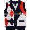 knitwear cardigan school design Boys Knit Vest with Buttons