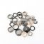 Garment accessories four part metal round spring prong snap button