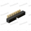 Denentech 1.27mm Pitch H4.9 Dual Row Right Angle Male DIP Box Header Connector