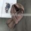 140*18cm new small student scarf men and women autumn and winter long double-sided dense knit rabbit wool solid color bib