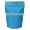 Stocked 3 side sealed small holographic plastic laser zip hologram bag with flap packaging