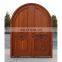 Entry door glass insert arched wood door mahogany solid wood door