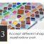 private label cardboard makeup packaging palette magnetic empty eyeshadow palette box