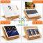 Bamboo Book Stand Adjustable Reading Book Recipe Holder display racks