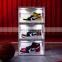 Acrylic Custom Transparent Shoe Box With Led Light Clear Magnetic Plastic Drop Front Stackable Sound Activated Led Shoe Box