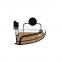 New Design Iron Powder Coating And Natural Bamboo Bathroom Suction Cup Holders Triangular Wall-mounted Heavy Duty Suction Cup