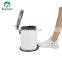 Comfortable style foot pedal bathroom stainless steel garbage can set with toilet brush