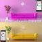 Wholesale christmas pation cafe 5M 50L disco APP DIY led string light rgb with music party lights