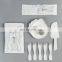 Disposable Birthday 5 Plates 5 Forks Cake Knife Set Multi-color Cake Party Supplies Tableware Set
