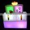 Illuminated drink tray 16 colors stand up led ice bucket modern beer cooler ice bucket led cocktail table bar hotel pub party