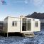 Low price flat pack container concrete prefab colapsable container house luxury coffee shop