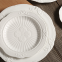 Elegant Lace Designed White Ceramic Plate Set For Banquet Wedding Event