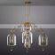 Custom Modern Luxury Creative Villa Living Room chandelier Pendant Light Dining Room Bar Fulcrum Collection All Copper Glass Cha