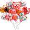 New Love Self Exploding Aluminum Film Balloon Self Inflating With Bow Tie Bracket Single Party Children's Toy Balloon
