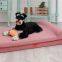 Lit pour animaux calmant en mousse mémoire orthopédique avec un oreiller