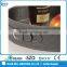 black faux leather decorative serving tray set