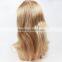 Hot Sale Virgin European Full Lace Wig Dark Roots Human Hair Blonde Wigs Blonde Human Hair Full Lace Wig