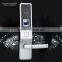 Zinc Alloy touch screen security smart Keyless fingerprint reader door lock