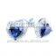 925 Stering Silver Created jewelry Blue Sapphire Set Gemstone Jewelry Hong Kong Wholesale