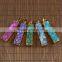 wholesale JF6799 natural druzy stone charm gemstone necklace bar pendant