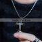 Trends Byzantine Style Jewelry Stainless Steel Cross Pendant Necklace Mens Womens Chain Necklace