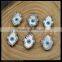 LFD-0048B Wholesale Palm Evil Eye Shell Pave Rhinestone Connector Beads For Bracelet Jewelry Making