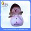Hot selling Christmas blown glass christmas led mood snowman with scarf and hat