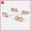 10mm triangle natural agate titanium AB druzy stone stud earrings