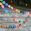 Beautiful rainbow round paper garland for home baby show decorations