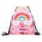 3D Printing Backpack Drawstring Bag Rainbow Roses Princess Salamanders Printing Backpacks Full Print With Travel Bags