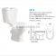 China ceramic closet siphonic two piece toilet