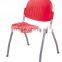 2015 hot plastic chairs with metal legs SJ3104