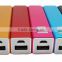 Hot Sale Colorful Portable Charger Power Bank 1000ma