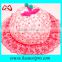 Custom small flower hat high quality Girl floral printed bucket hat with lace