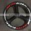 MeyerGlobal Reflective logo 700C carbon 3 spoke fixed gear front wheel for track bike