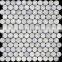 different round freshwater shell mosaic tile,chinsese river shell