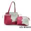 LCL -B1507274 raw cut bi color pvc semi pu cluth envelope cosmetic bag doument holder mini pad pouch