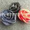 Latest Small Satin Fabric Flower For Hair Accessories,Fabric Rose Flower For Kids Clothing