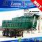 3 axles 40ft length container flatbed dump trailer for sale