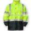 Uniseason hi vis waterproof outdoor yellow security jacket