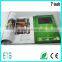 2015 novel design Lcd 7 inch lcd wedding invitation card