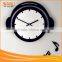Black Acrylic Wall Clock With Diffterent Shape