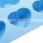 6-Cavity Silicone Heart Mould Pan, Blue No-stick, Heart Resistant for Online Store