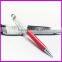 Pink crystal gift pen with your logo design
