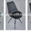 AH-1002B Grey Leather Black Metal Plastic Dining Table And Chair