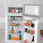 Double door red refrigerator and freezer with 240 capacity for sale