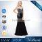 2015 Trumpet Mermaid Bolero Black Sexy Long Evening Dresses