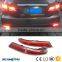 Car 12V Red Rear Bumper Reflector Rear Bumper Lamp LED Brake Lights Warning Lights For Nissan Almera 2013 2014 2015