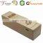 Unfinished Red Wooden Wine Box Empty Pine Wood Wine Packing Box With Handle                        
                                                Quality Choice